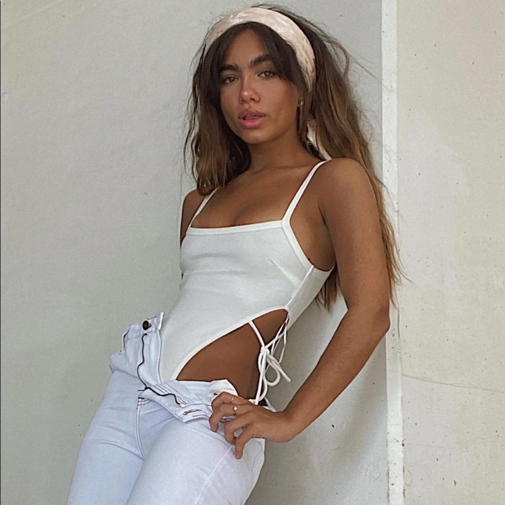 Princess Polly Edna Bodysuit White